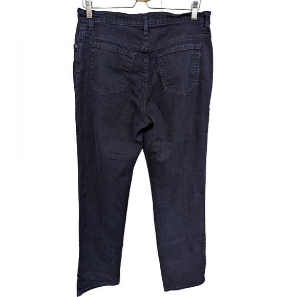 Gloria Vanderbilt Amanda Dark Wash Straight Leg Jeans Sz 12 - Picture 2 of 12